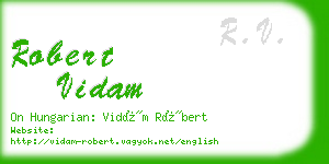 robert vidam business card